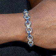 High End Jewelry - Iced Out Sapphire Bracelet