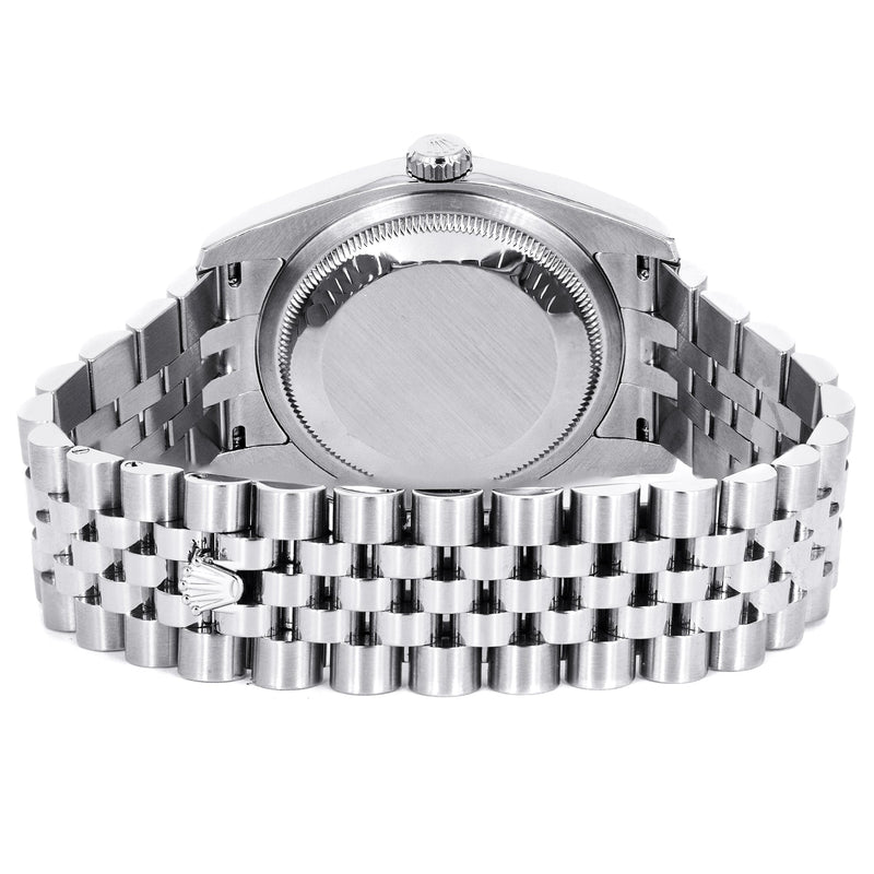 ROLEX DATEJUST 36MM | FACTORY MOTHER OF PEARL DIAL | JUBILEE BAND | HIDDEN CLASP | FLUTED BEZEL | 116234