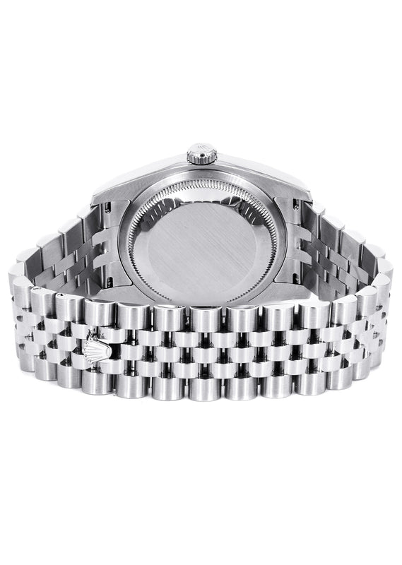 ROLEX DATEJUST 36MM | FACTORY MOTHER OF PEARL DIAL | JUBILEE BAND | HIDDEN CLASP | FLUTED BEZEL | 116234