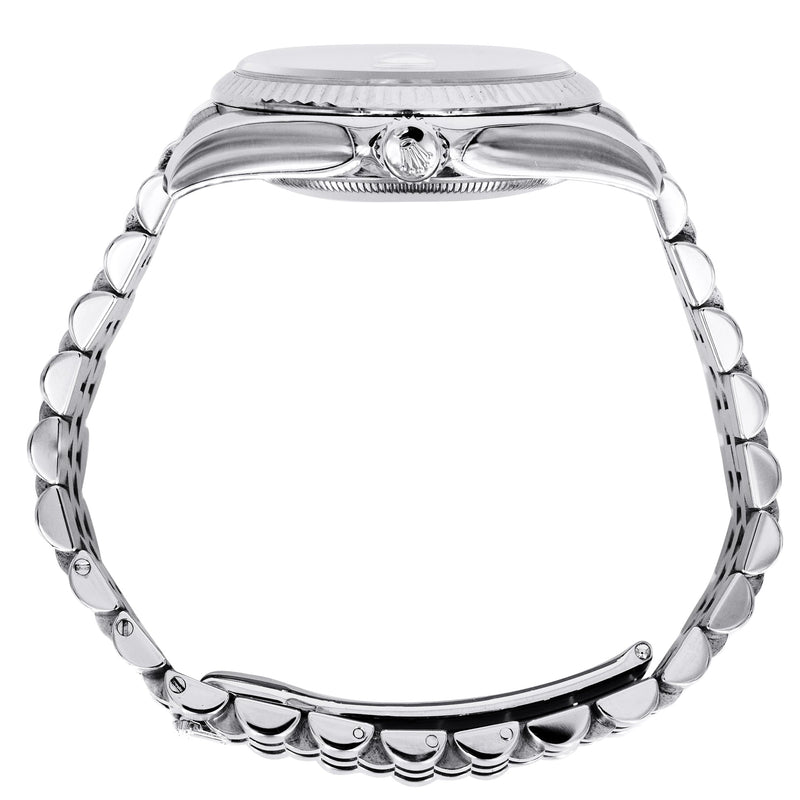 ROLEX DATEJUST 36MM | FACTORY MOTHER OF PEARL DIAL | JUBILEE BAND | HIDDEN CLASP | FLUTED BEZEL | 116234