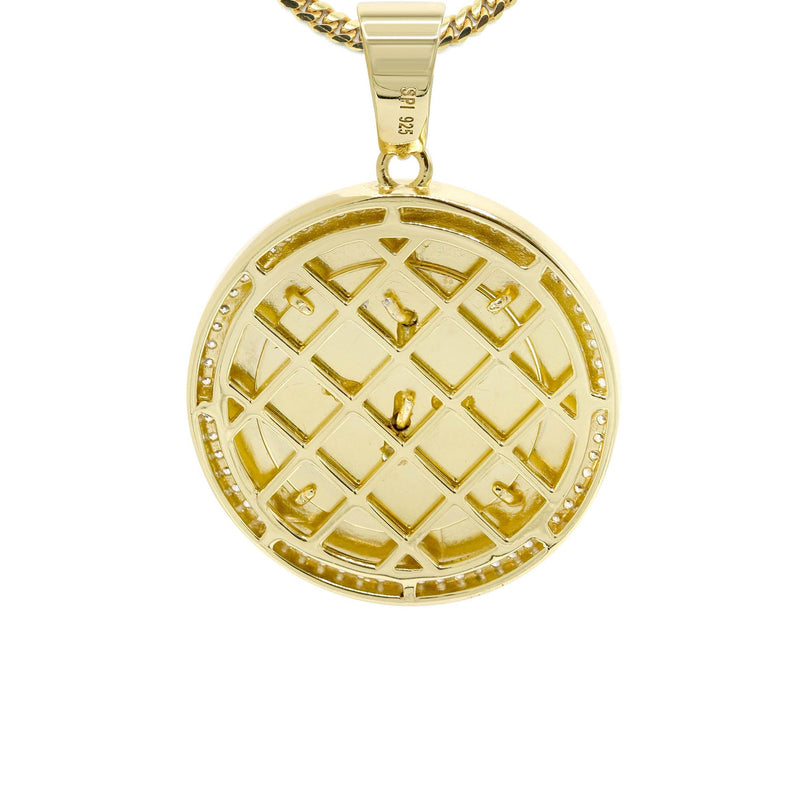 Silver Necklace - Gold Masonic Sign Necklace | 26.4 Grams