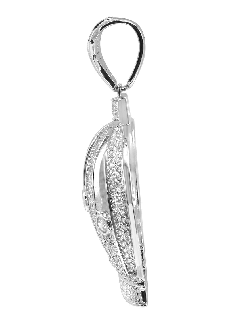 Silver Pendant - Silver Crown Pendant | Appx 12.2 Grams