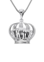 Silver Crown Necklace | 33.2 Grams