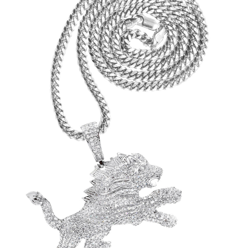 Silver Lion Necklace | 31.8 Grams