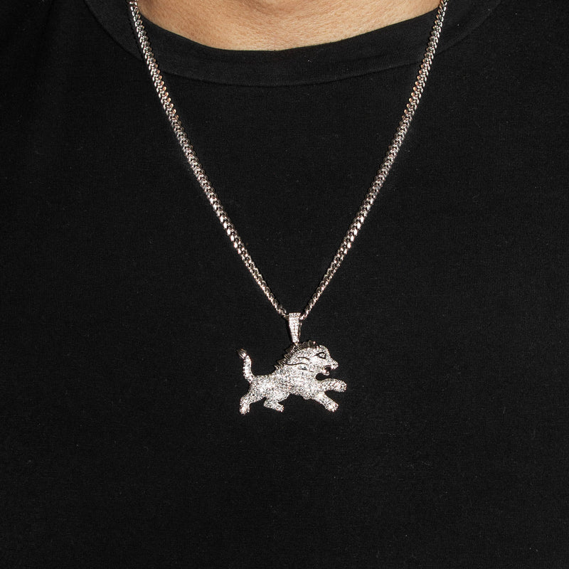 Silver Lion Necklace | 31.8 Grams