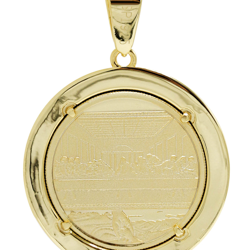 Silver Pendant - Gold Jesus Pendant | Appx 9.2 Grams
