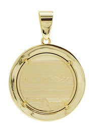 Silver Pendant - Gold Jesus Pendant | Appx 9.2 Grams