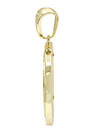 Silver Pendant - Gold Jesus Pendant | Appx 9.2 Grams