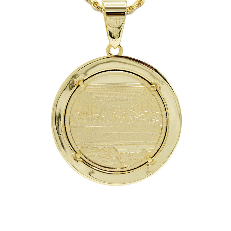 Silver Necklace - Gold Jesus Necklace | 18.6 Grams