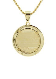 Silver Necklace - Gold Jesus Necklace | 18.6 Grams