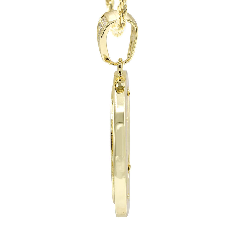 Silver Necklace - Gold Jesus Necklace | 18.6 Grams