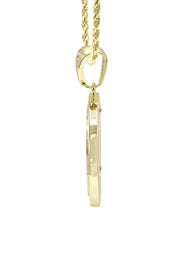 Silver Necklace - Gold Jesus Necklace | 18.6 Grams