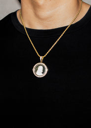 Silver Necklace - Gold Jesus Necklace | 18.6 Grams