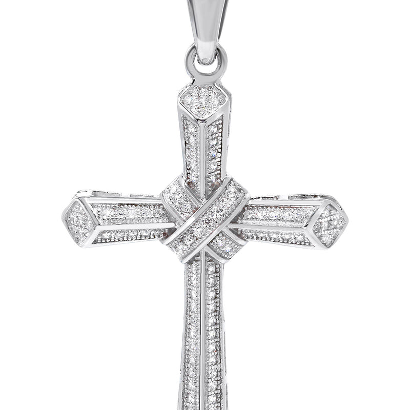 Silver Pendant - Silver Cross Pendant | Appx 3.4 Grams