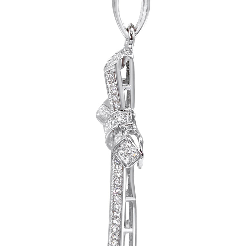 Silver Pendant - Silver Cross Pendant | Appx 3.4 Grams