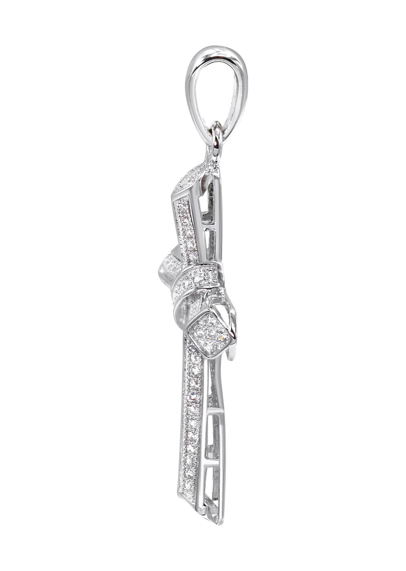 Silver Pendant - Silver Cross Pendant | Appx 3.4 Grams