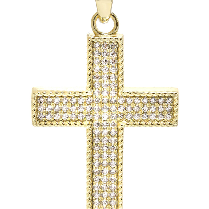 Silver Pendant - Gold Cross Pendant | Appx 5 Grams