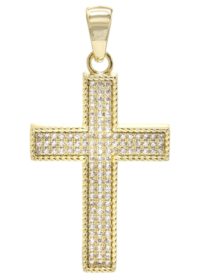 Silver Pendant - Gold Cross Pendant | Appx 5 Grams