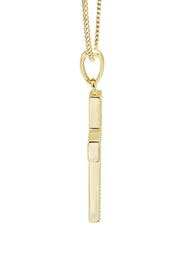 Silver Necklace - Gold Cross Necklace | 12.7 Grams
