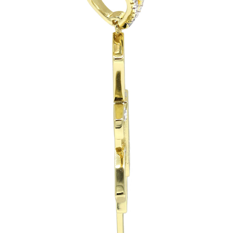 Silver Pendant - Gold Gun Pendant | Appx 4.5 Grams