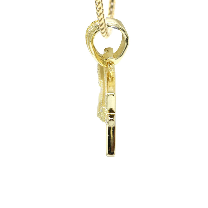 Silver Necklace - Gold Gun Necklace | 15 Grams