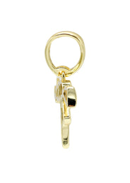 Silver Pendant - Gold Gun Pendant | Appx 2.2 Grams