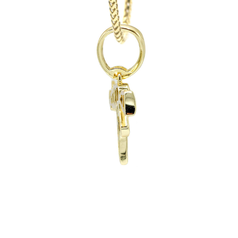 Silver Necklace - Gold Gun Necklace | 11 Grams