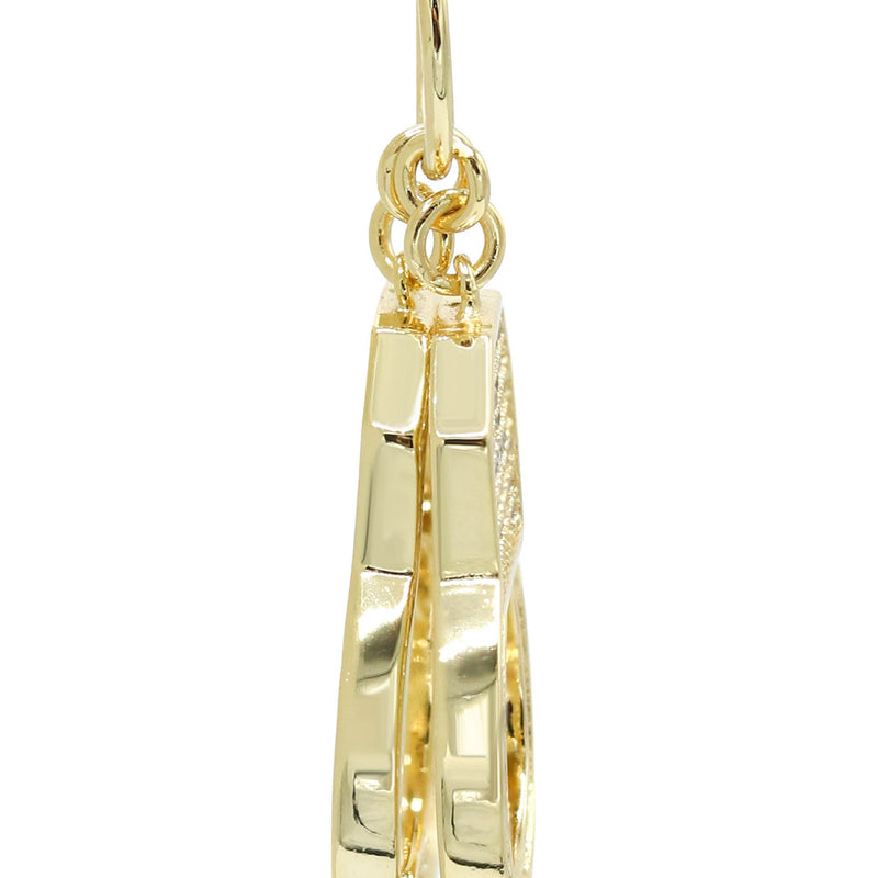 Silver Pendant - Gold Hand Cuffs Pendant | Appx 4.6 Grams