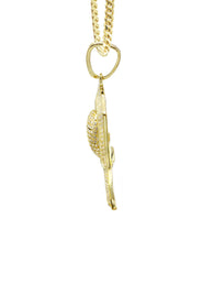 Silver Necklace - Gold Basketball Hoop Necklace | 22.1 Grams