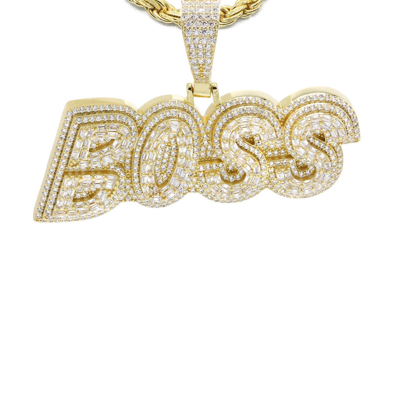 Silver Necklace - Gold BOSS Necklace | 38.4 Grams
