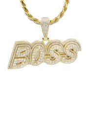 Silver Necklace - Gold BOSS Necklace | 38.4 Grams