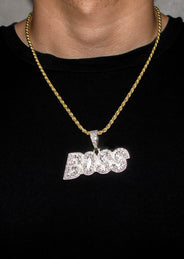 Silver Necklace - Gold BOSS Necklace | 38.4 Grams