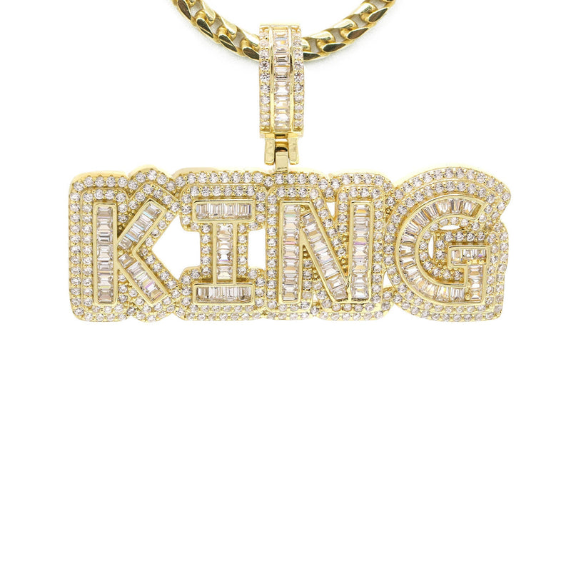 Silver Necklace - Gold KING Necklace | 28.4 Grams