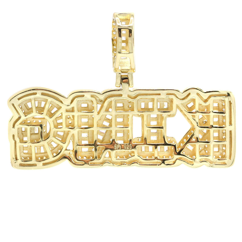 Silver Pendant - Gold KING Pendant | Appx 14 Grams