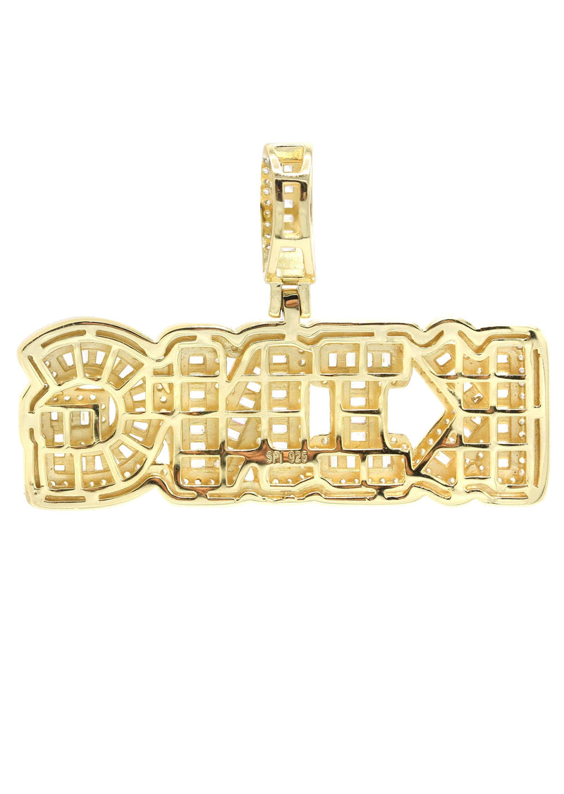 Silver Pendant - Gold KING Pendant | Appx 14 Grams