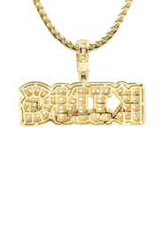 Silver Necklace - Gold KING Necklace | 28.4 Grams