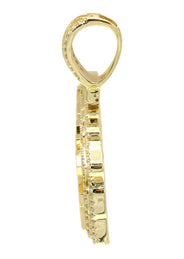 Silver Pendant - Gold KING Pendant | Appx 14 Grams