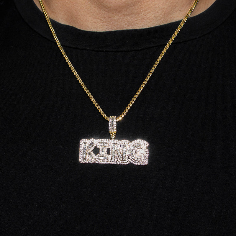 Silver Necklace - Gold KING Necklace | 28.4 Grams