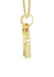 Silver Necklace - Gold QUEEN Necklace  | 30 Grams