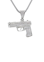Silver Gun Necklace | 23 Grams
