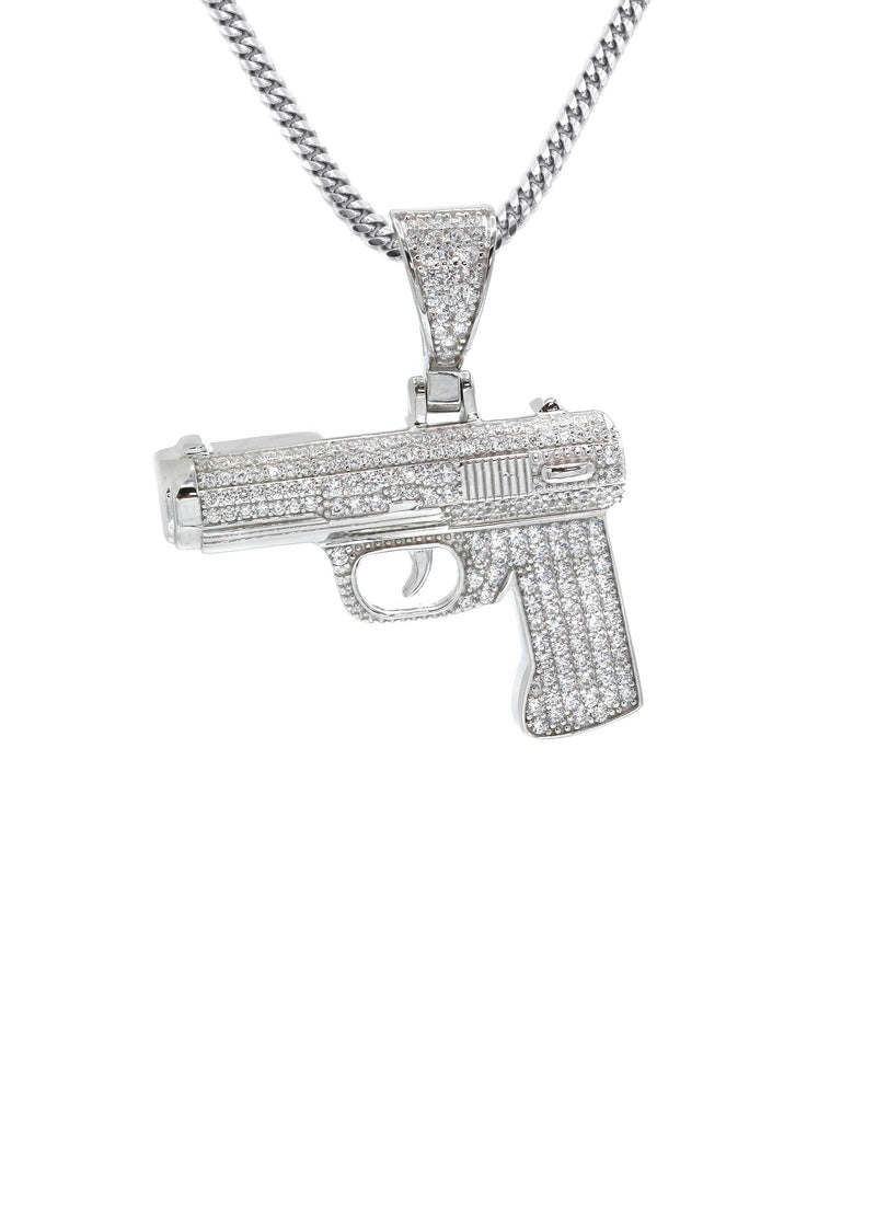 Silver Gun Necklace | 23 Grams