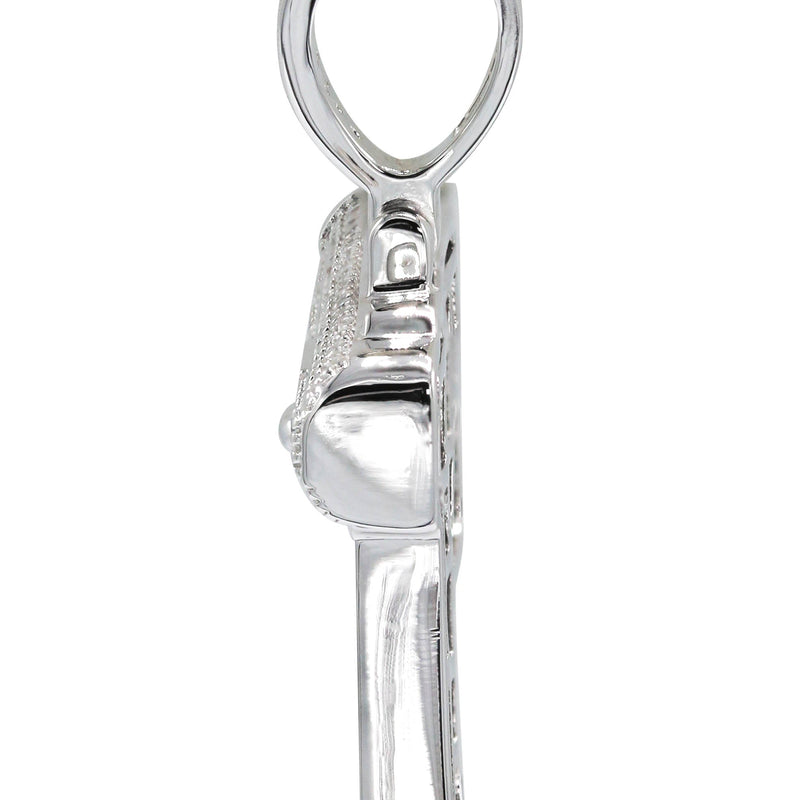 Silver Pendant - Silver Gun Pendant | Appx 8.2 Grams