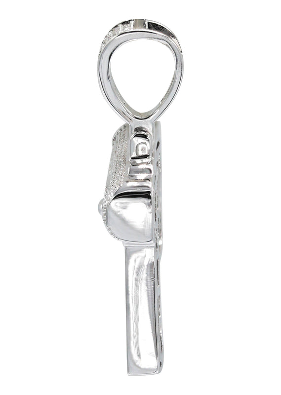Silver Pendant - Silver Gun Pendant | Appx 8.2 Grams