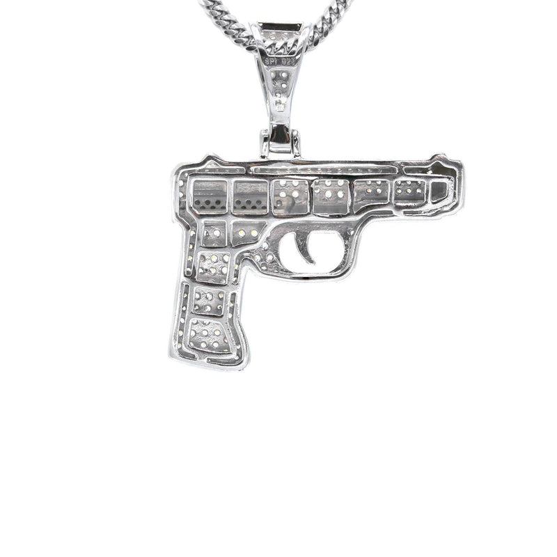 Silver Gun Necklace | 23 Grams