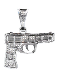 Silver Pendant - Silver Gun Pendant | Appx 8.2 Grams