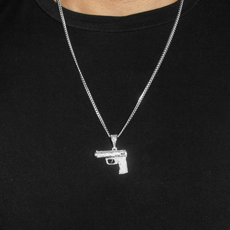 Silver Gun Necklace | 23 Grams