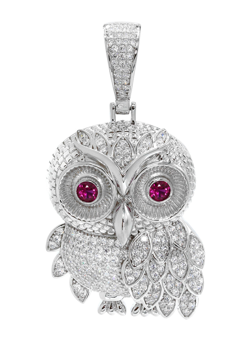 Silver Pendant - Silver Owl Pendant | Appx 6.7 Grams