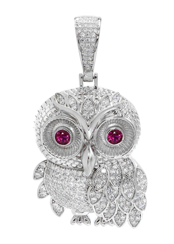 Silver Pendant - Silver Owl Pendant | Appx 6.7 Grams