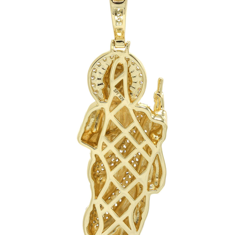 Silver Pendant - Gold St. Jude Pendant | Appx 13.8 Grams