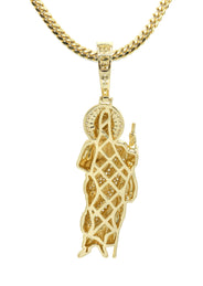 Silver Necklace - Gold St. Jude Necklace | 37.5 Grams